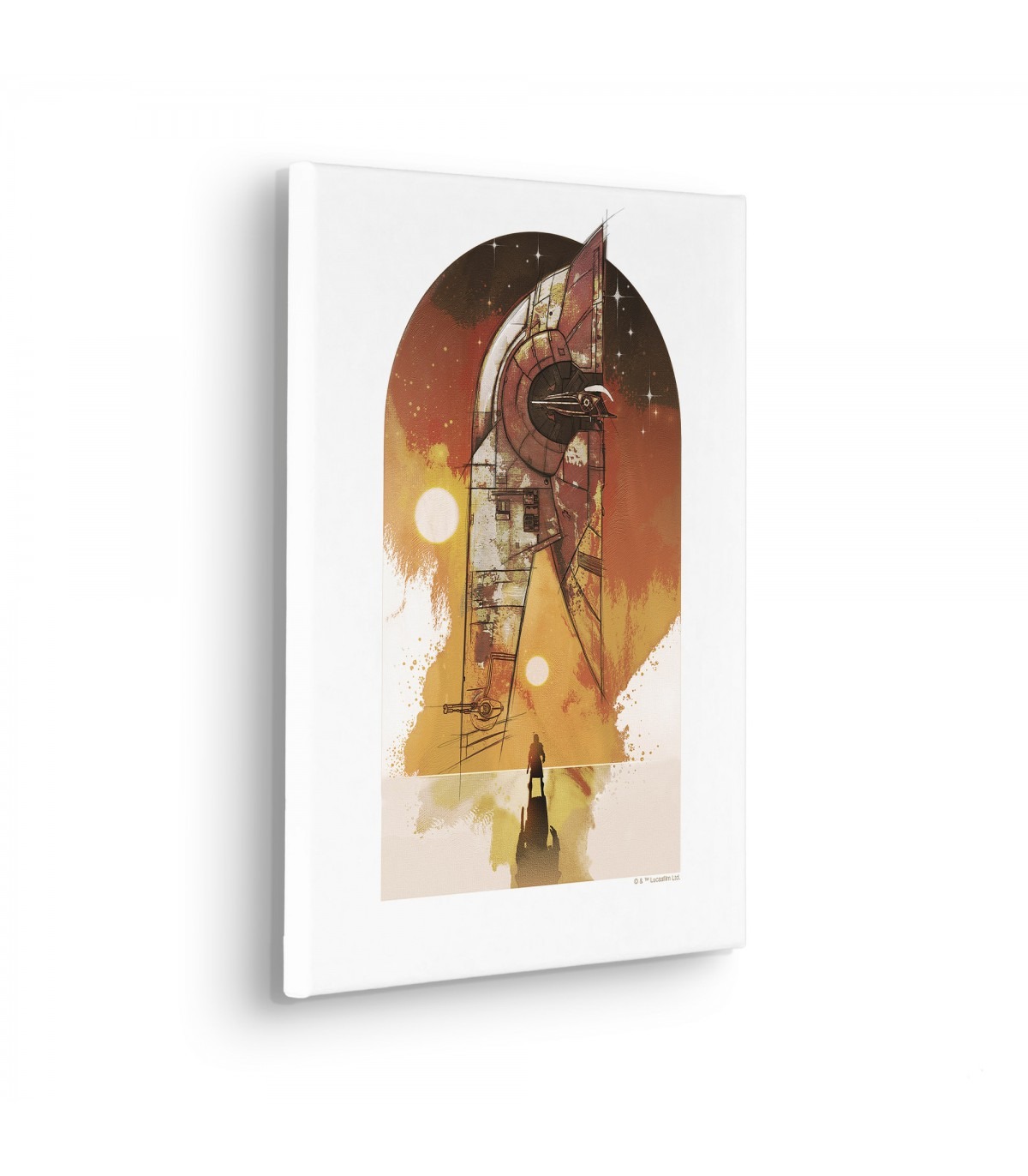 Papier peint Star Wars The Mandaorian Space Fight 90x60cm